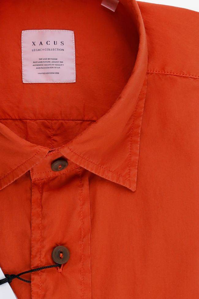 xacus Hemd Herren Xacus Regular Einfarbig 100% Baumwolle kragen Italienisch Lange Ärmel Tägliche Deals