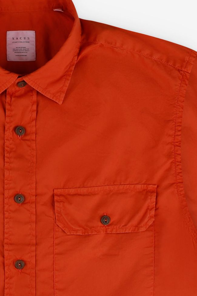 xacus Hemd Herren Xacus Regular Einfarbig 100% Baumwolle kragen Italienisch Lange Ärmel Tägliche Deals