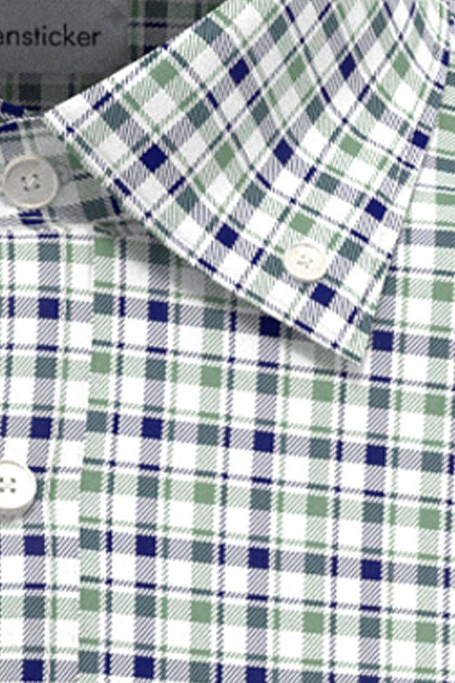 seidensticker Hemd Herren Seidensticker Regular Bügelfreie Karo kragen Button-Down Kurze Ärmel VIP-Rabatte