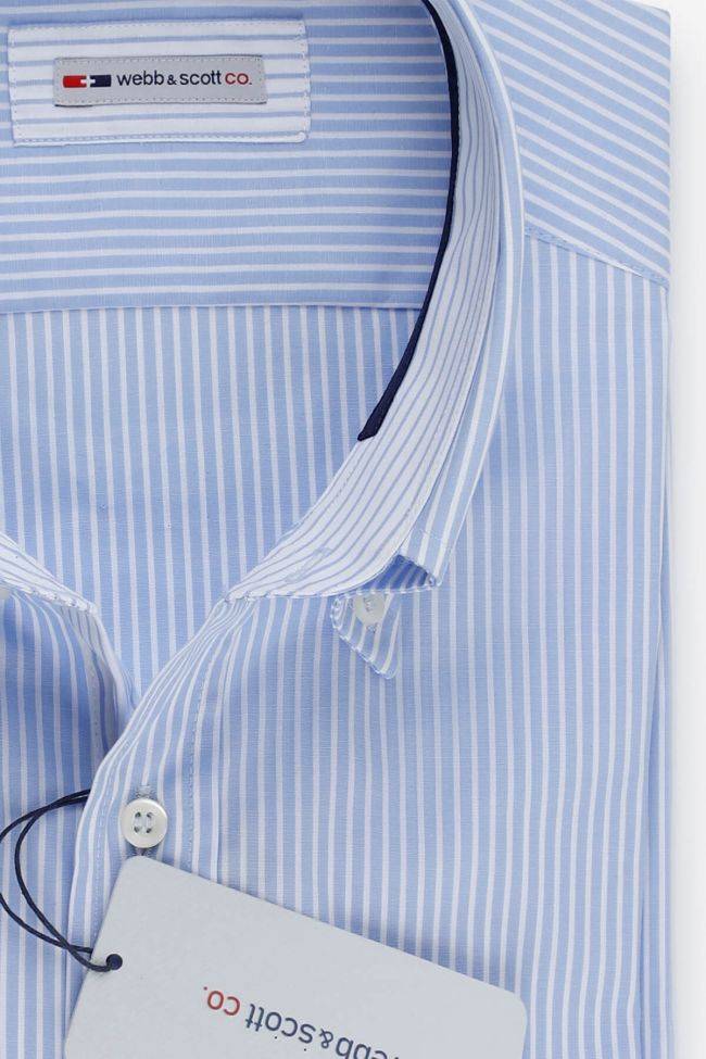webb & scott Hemd Herren Webb & Scott Classic Streifen 100% Baumwolle kragen Button-Down Lange Ärmel Super Sparpreis