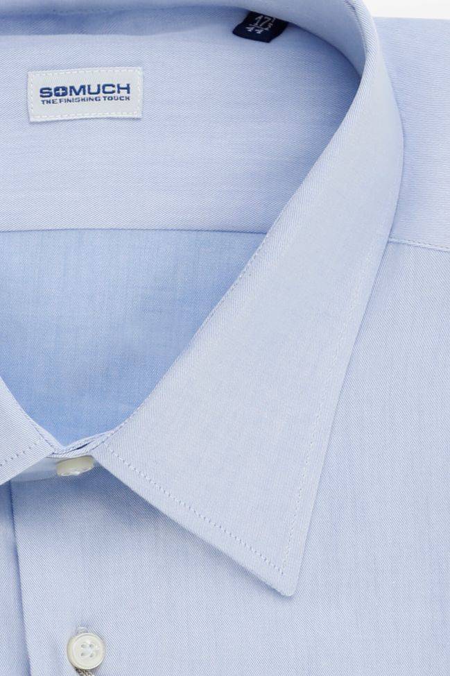 somuch Hemd Herren SOMUCH Regular Einfarbig 100% Baumwolle kragen Italienisch Lange Ärmel Letzte 2 Tage
