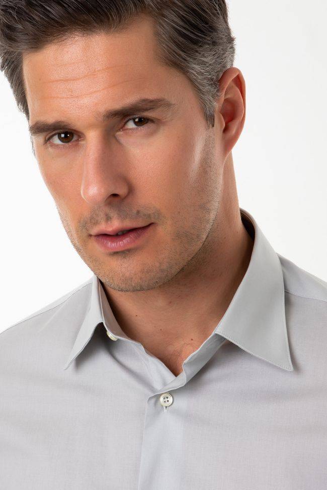 aplomb Hemd Herren Aplomb Slim Einfarbig 97% Baumwolle 3% elastan kragen Italienisch Lange Ärmel Nur für heute