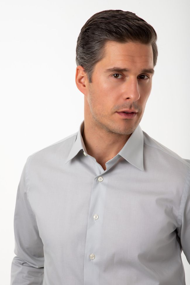 aplomb Hemd Herren Aplomb Slim Einfarbig 97% Baumwolle 3% elastan kragen Italienisch Lange Ärmel Nur für heute