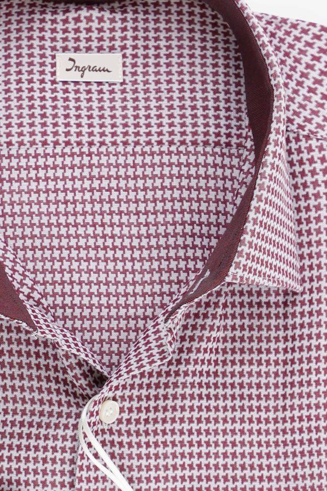 ingram Hemd Herren Ingram Slim Halb Unifarben 100% Baumwolle kragen Italienisch Lange Ärmel Sonderangebot der Fabrik