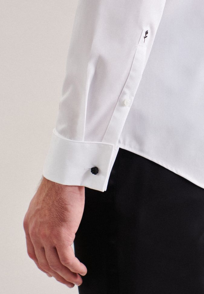 seidensticker Hemd Herren Seidensticker Slim Bügelfreie Einfarbig kragen Kläppchenkragen Lange Ärmel Großer Ausverkauf