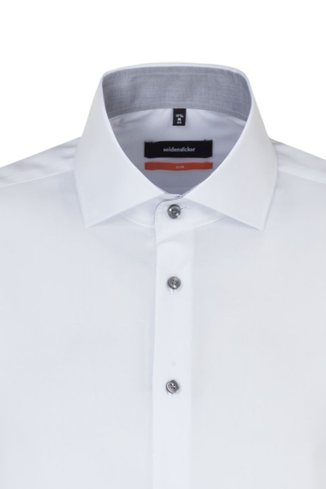 seidensticker Hemd Herren Seidensticker Slim Bügelfreie Einfarbig kragen Italienisch Lange Ärmel Flash Sale