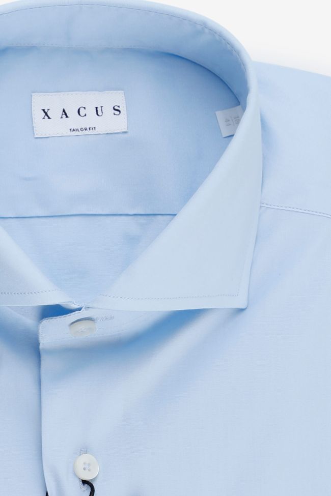 xacus Hemd Herren Xacus Regular Einfarbig 96% Baumwolle 4% elastan kragen Französisch Lange Ärmel Cyber Monday