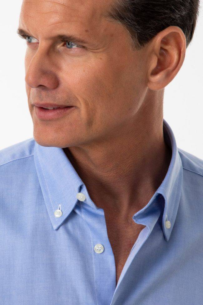 aplomb Hemd Herren Aplomb Regular Einfarbig 100% Baumwolle kragen Button-Down Lange Ärmel Neuheiten