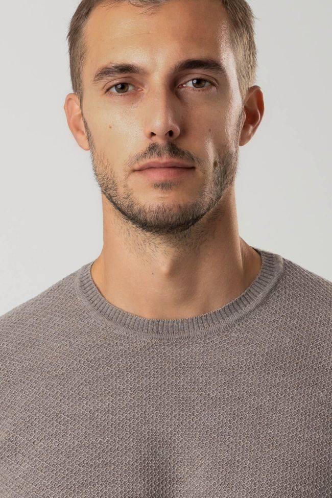 privati firenze Strickwaren Herren Privati Firenze Rundhalsausschnitt Slim Einfarbig 100% Merinowolle Günstiger Verkauf