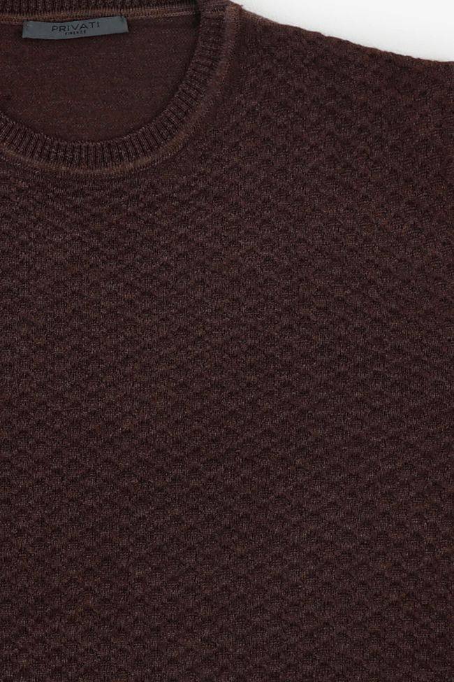 privati firenze Strickwaren Herren Privati Firenze Rundhalsausschnitt Slim Halb Unifarben 100% Wolle Saisonschlussverkauf