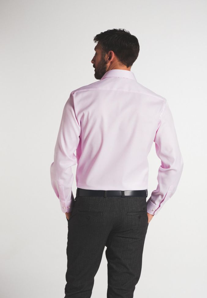 eterna Hemd Herren Eterna Classic Bügelfreie kragen Italienisch Lange Ärmel Tägliche Deals