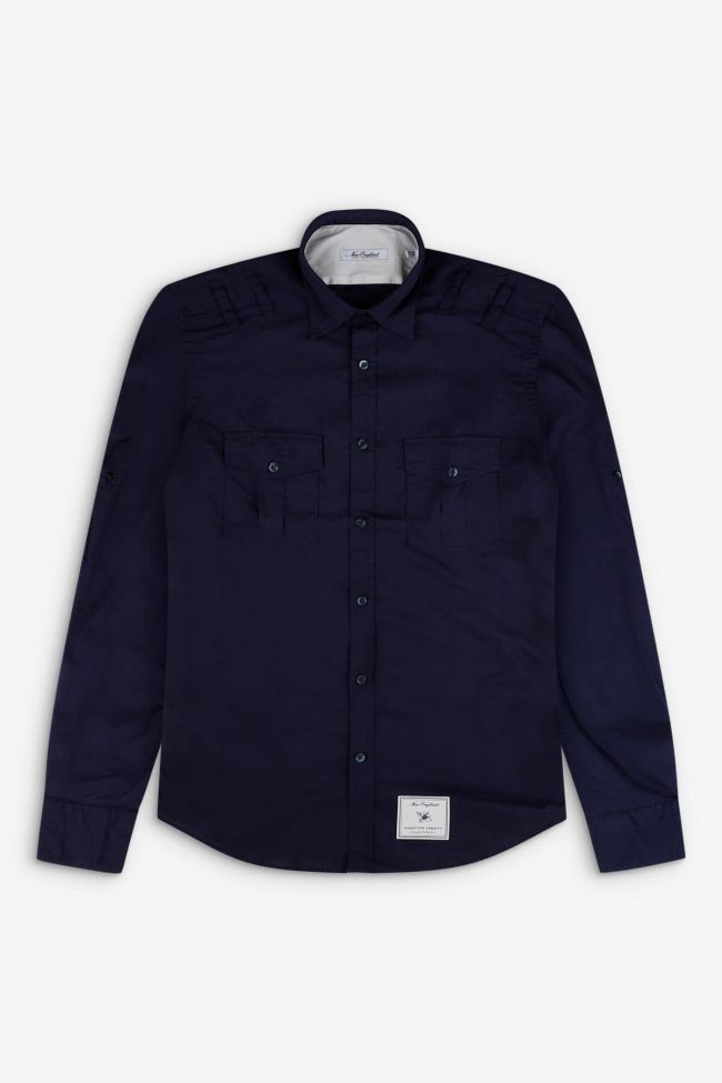 new england Hemd Herren New England Slim Streifen 100% Baumwolle kragen Italienisch Lange Ärmel Letzte 2 Tage