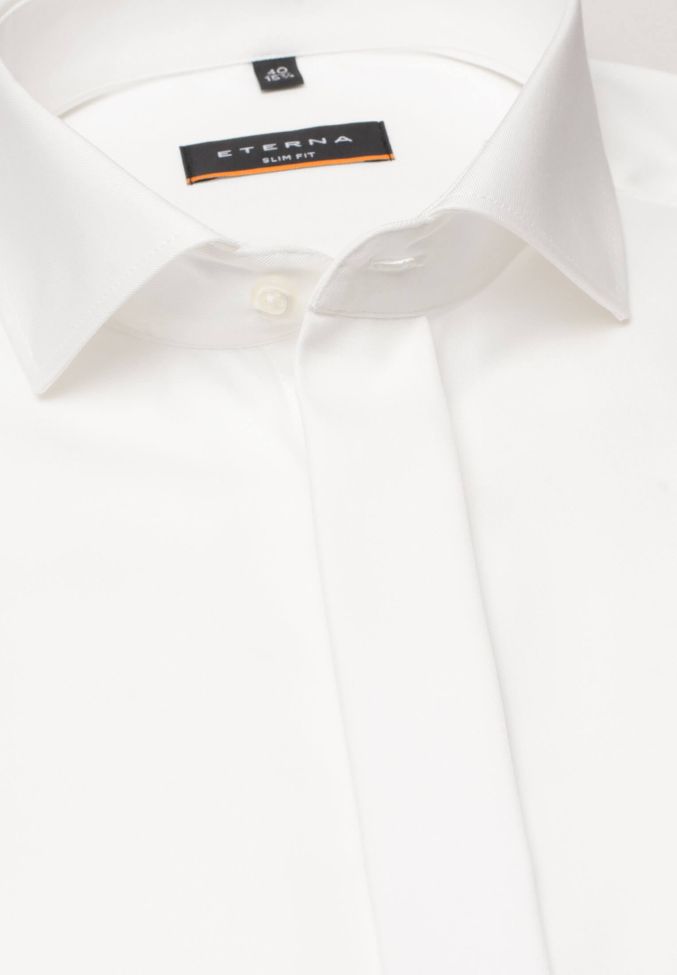 eterna Hemd Herren Eterna Slim Bügelfreie kragen Französisch Lange Ärmel Zeitbegrenzte Promotion