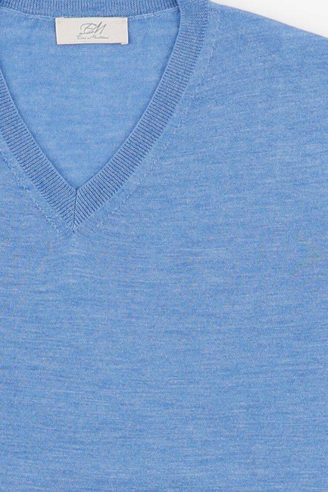 enzo mantovani Strickwaren Herren Enzo Mantovani V-Ausschnitt Regular Einfarbig 70% cashmere 30% silk Online Shopping
