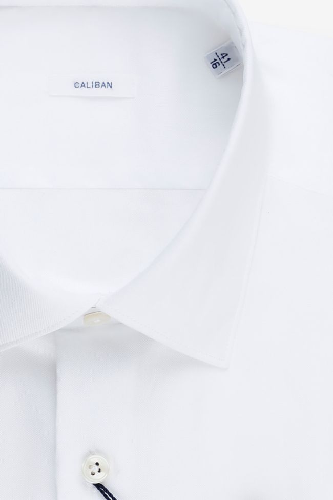 caliban Hemd Herren Caliban Slim Einfarbig 100% Baumwolle kragen Italienisch Lange Ärmel Zeitlich begrenztes Angebot