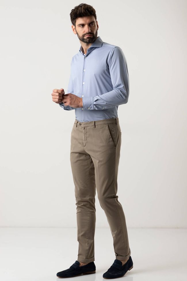 b-settecento Hose Herren B-Settecento Chinos Slim Einfarbig 97% Baumwolle 3% elastan Nur für heute