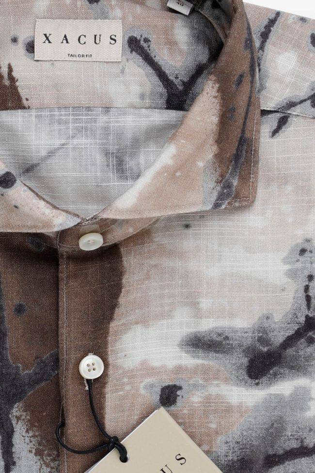 xacus Hemd Herren Xacus Regular Muster 100% Baumwolle gewaschen kragen Italienisch Lange Ärmel Preisnachlass