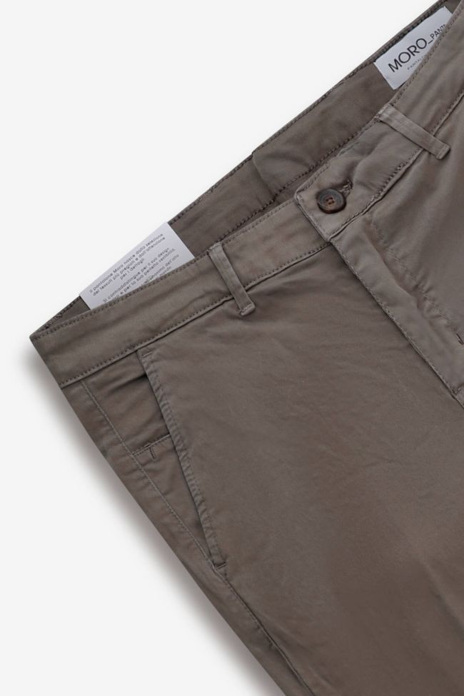 moro Hose Herren Moro Chinos Slim Einfarbig 98% cotton 2% ea Online Outlet