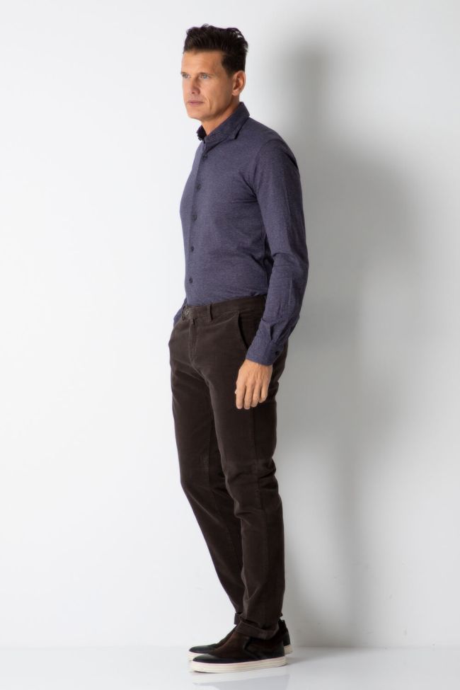 b-settecento Hose Herren B-Settecento Chinos Slim Halb Unifarben 97% Baumwolle 3% elastan Neuheiten