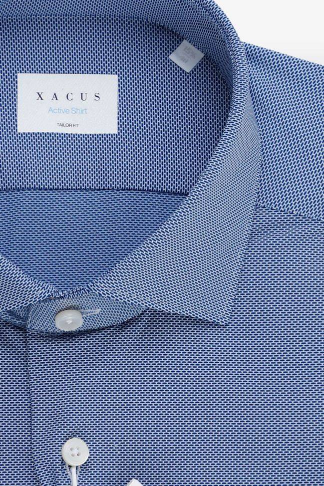 xacus Hemd Herren Xacus Regular Halb Unifarben 86% polyamide 14% elastane kragen Französisch Lange Ärmel Fabrikverkauf