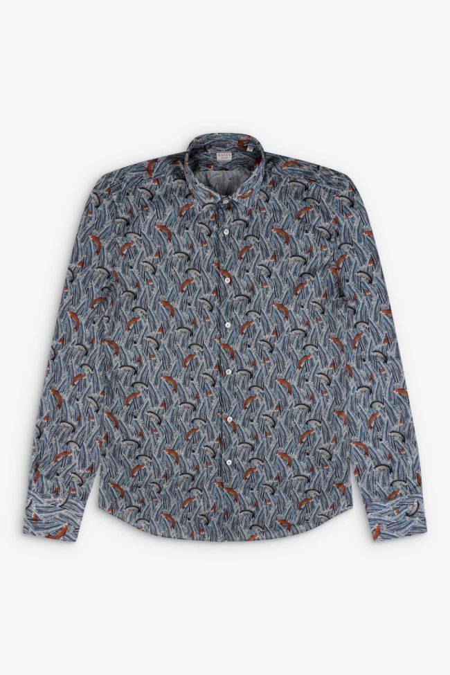 xacus Hemd Herren Xacus Regular Muster 100% Baumwolle kragen Italienisch Lange Ärmel Blitzverkäufe