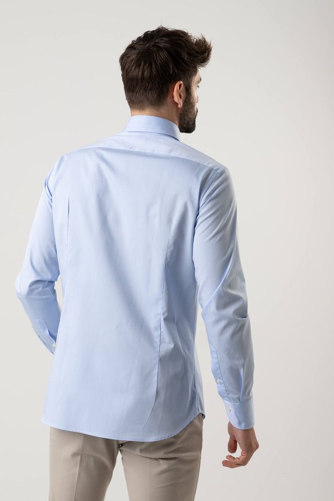 caliban Hemd Herren Caliban Regular Einfarbig 100% Baumwolle kragen Französisch Lange Ärmel Flash Sale