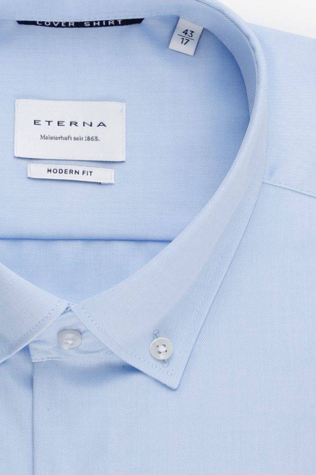 eterna Hemd Herren Eterna Classic Bügelfreie Einfarbig 100% Baumwolle kragen Button-Down Lange Ärmel Top Angebot