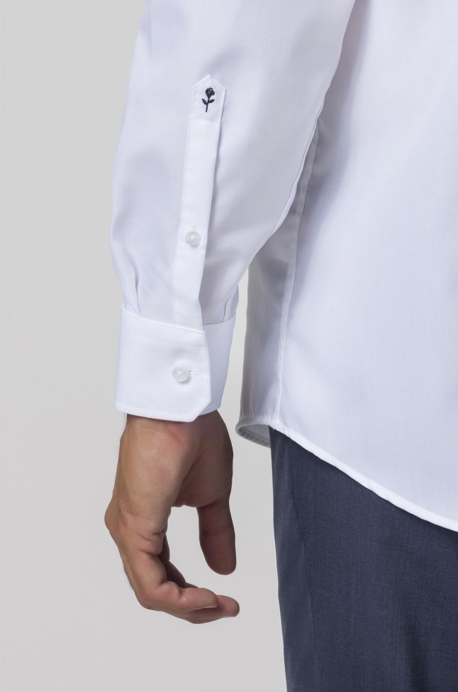 seidensticker Hemd Herren Seidensticker Classic Bügelfreie Einfarbig 100% Baumwolle kragen Button-Down Lange Ärmel Kostenlose Rückgabe