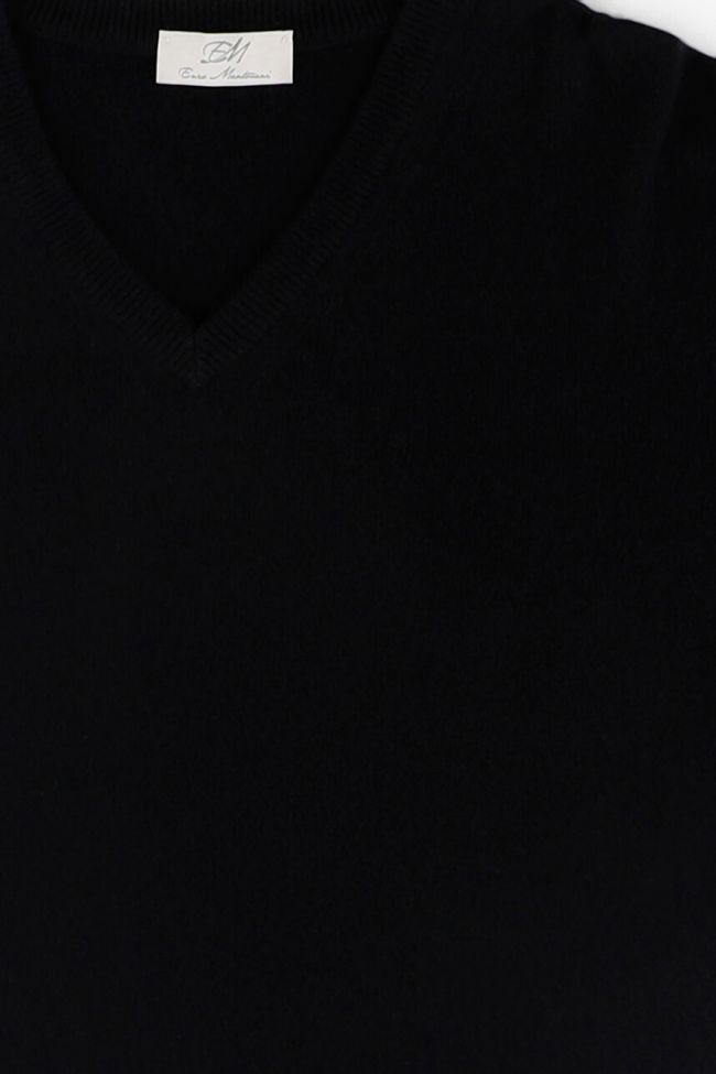 enzo mantovani Strickwaren Herren Enzo Mantovani V-Ausschnitt Regular Einfarbig 100% Kaschmir Zeitlich begrenztes Angebot