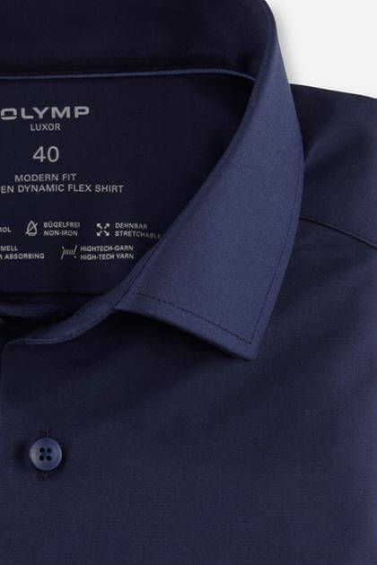 olymp Hemd Herren Olymp Classic Einfarbig kragen Französisch Kurze Ärmel Bis zu 55% Rabatt