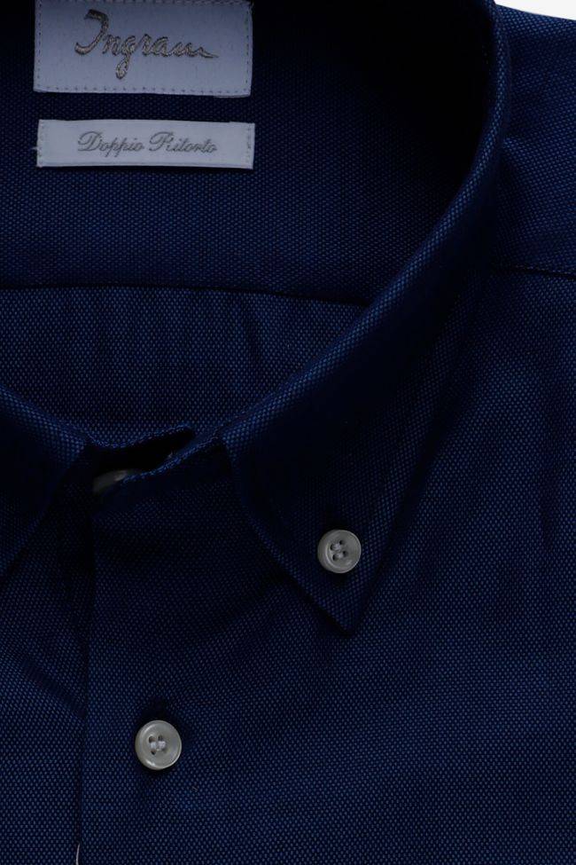 ingram Hemd Herren Ingram Regular Einfarbig 100% Baumwolle kragen Button-Down Lange Ärmel Im Verkauf