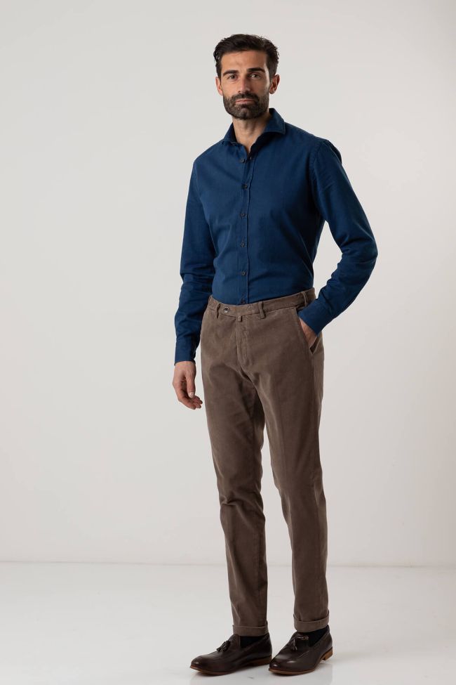 b-settecento Hose Herren B-Settecento Chinos Slim Einfarbig 98% cotton 2% elastan Blitzverkäufe