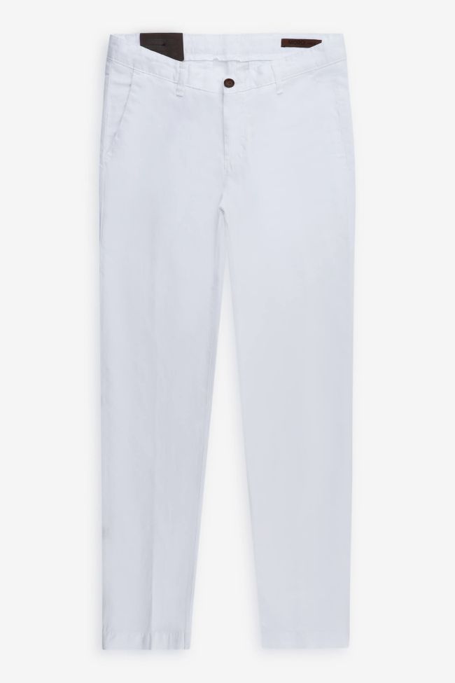 moro Hose Herren Moro Chinos Slim Einfarbig 66% polyester 34%linen Online Outlet
