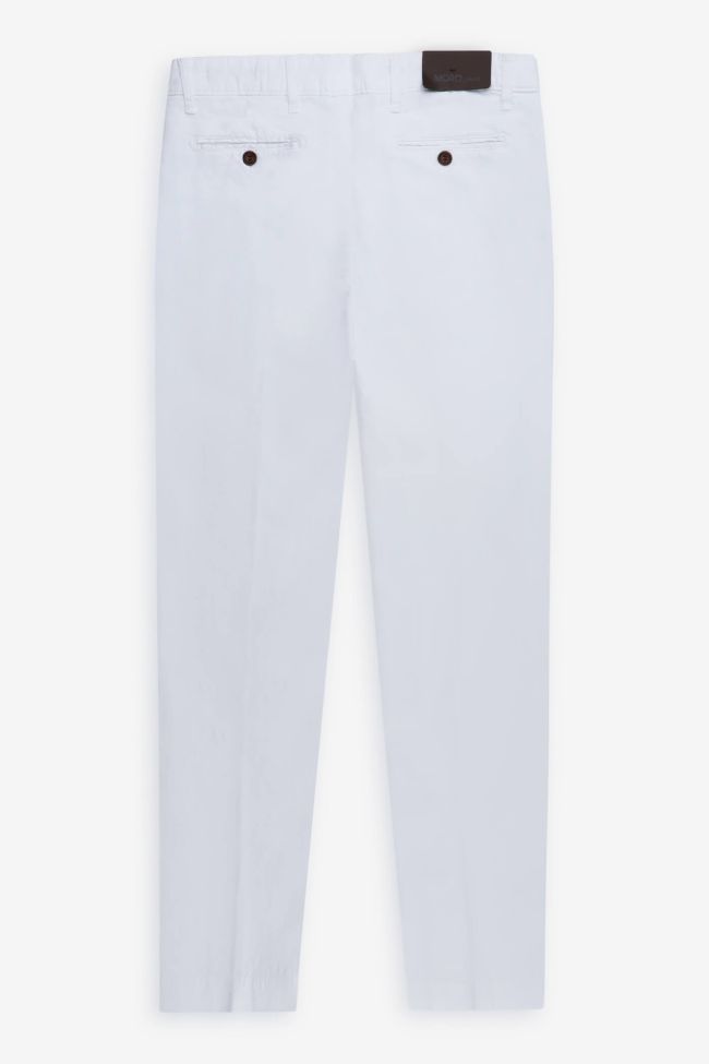 moro Hose Herren Moro Chinos Slim Einfarbig 66% polyester 34%linen Online Outlet