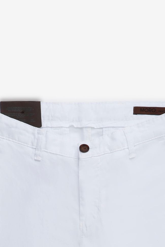 moro Hose Herren Moro Chinos Slim Einfarbig 66% polyester 34%linen Online Outlet