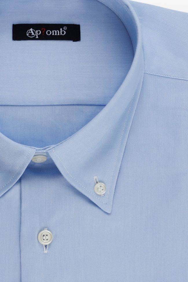 aplomb Hemd Herren Aplomb Classic Einfarbig 100% Baumwolle kragen Button-Down Lange Ärmel Riesige Ersparnisse