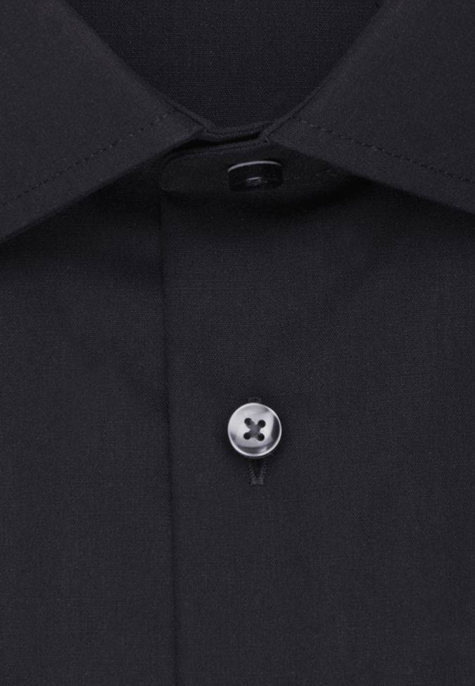 seidensticker Hemd Herren Seidensticker Slim Bügelfreie Einfarbig kragen Italienisch Kurze Ärmel Bis zu 50% Rabatt