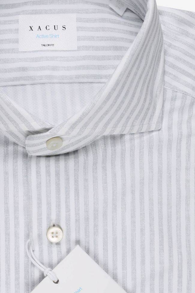 xacus Hemd Herren Xacus Regular Bügelfreie Streifen 86% poliammide 14% elastan kragen Französisch Lange Ärmel Online