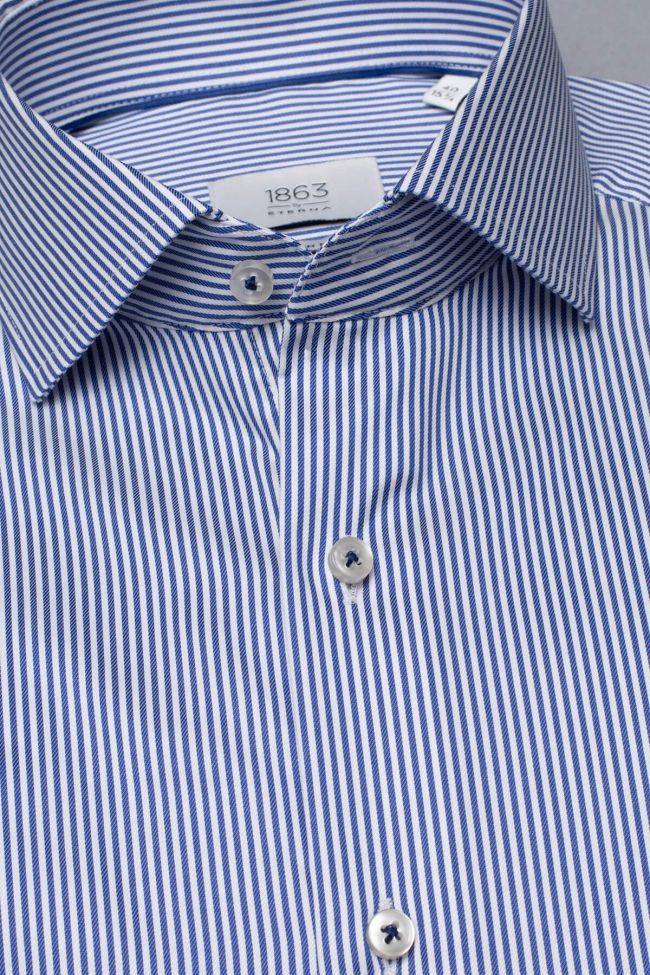 eterna Hemd Herren Eterna Slim Bügelfreie kragen Französisch Lange Ärmel im Angebot