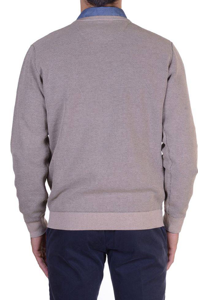 casamoda Strickwaren Herren Casamoda Rundhalsausschnitt Classic Einfarbig 100% winter cotton Sonderangebot