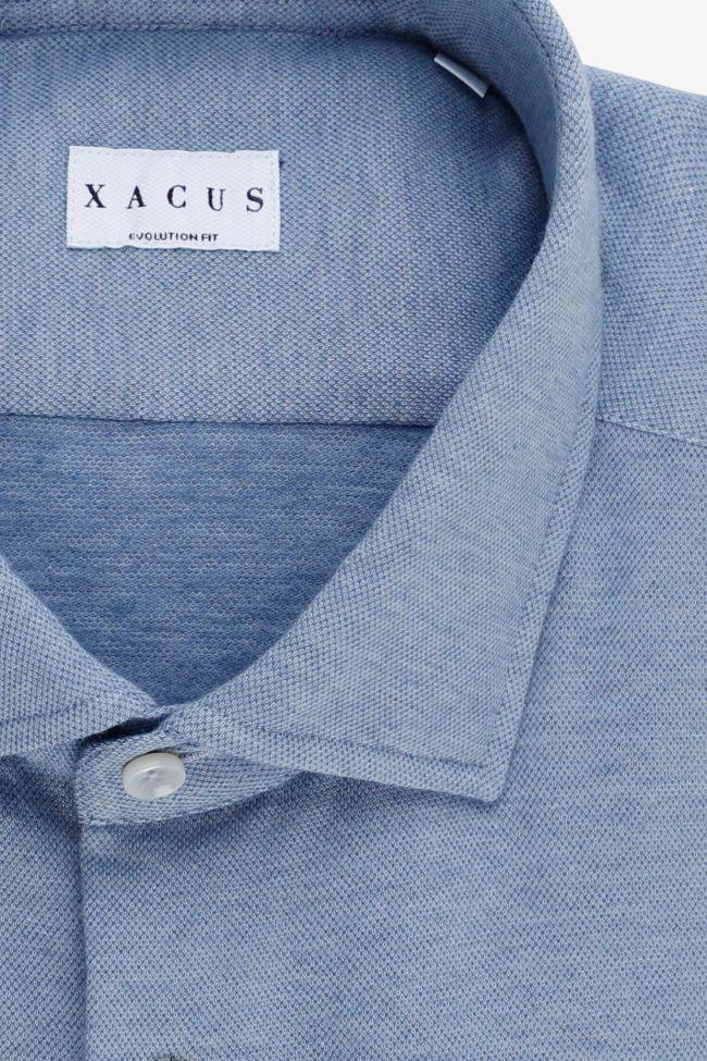 xacus Hemd Herren Xacus Classic Einfarbig 92% Baumwolle 8% lycra kragen Französisch Lange Ärmel Valentinstagsangebot