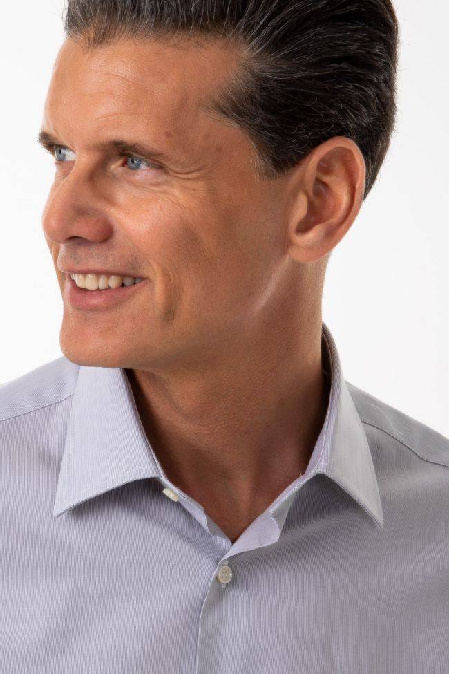 ingram Hemd Herren Ingram Slim Streifen 100% Baumwolle kragen Italienisch Lange Ärmel Riesige Rabatte