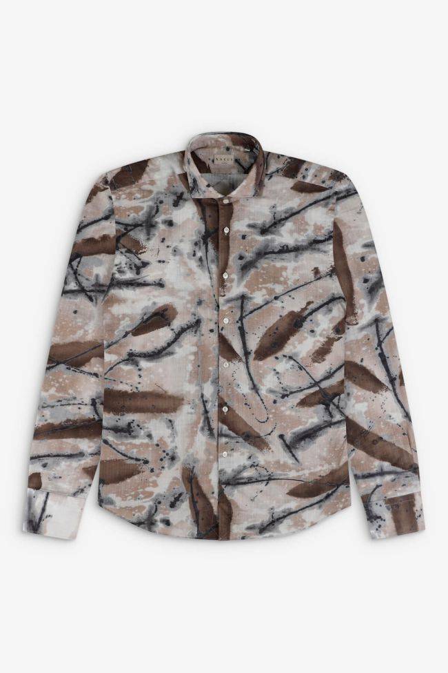 xacus Hemd Herren Xacus Regular Muster 100% Baumwolle gewaschen kragen Italienisch Lange Ärmel Begrenzt auf 3 Tage