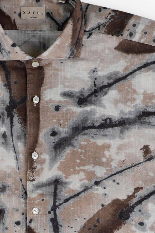 xacus Hemd Herren Xacus Regular Muster 100% Baumwolle gewaschen kragen Italienisch Lange Ärmel Begrenzt auf 3 Tage