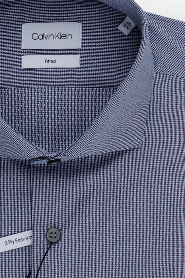 calvin klein Hemd Herren Calvin Klein Regular Halb Unifarben 100% Baumwolle kragen Französisch Lange Ärmel Verkauf