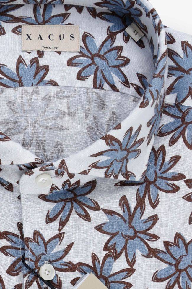 xacus Hemd Herren Xacus Regular Muster 100% Leinen kragen Französisch Lange Ärmel Fabrik Onlineshop