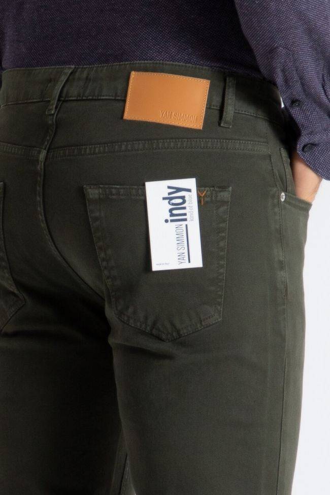 yan simmon Hose Herren Yan Simmon 5 Pocket Slim Einfarbig Heißer Verkauf