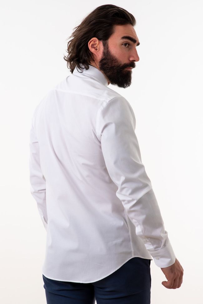 aplomb Hemd Herren Aplomb Slim Einfarbig 97% Baumwolle 3% elastan kragen Italienisch Lange Ärmel Sonderangebot der Fabrik