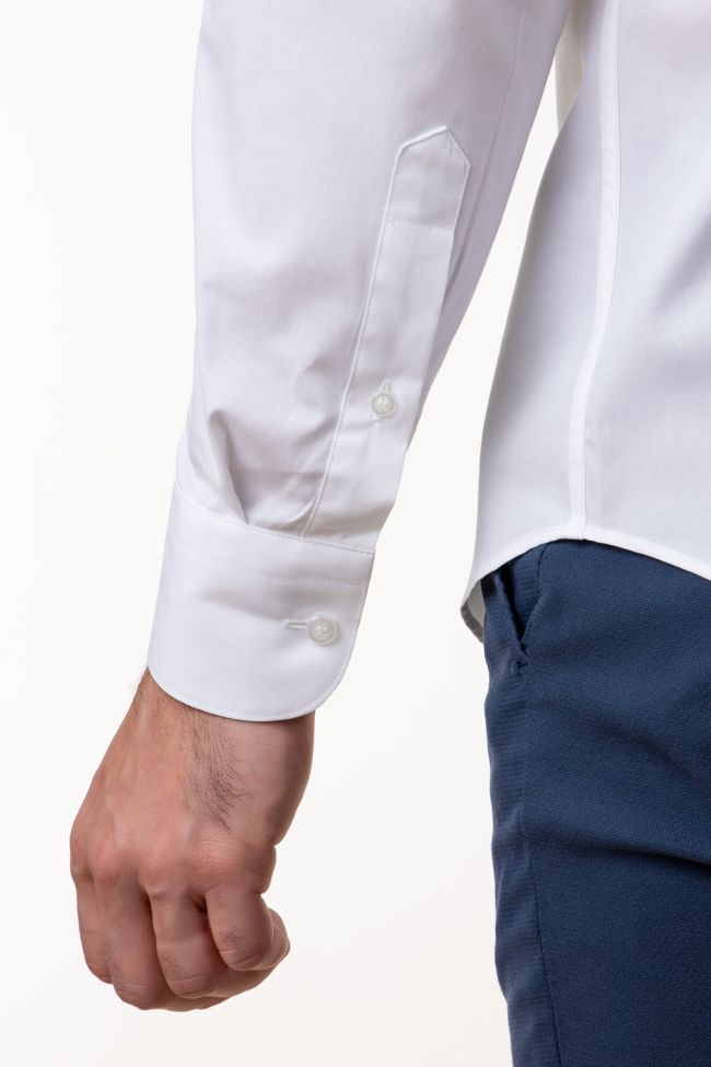 aplomb Hemd Herren Aplomb Slim Einfarbig 97% Baumwolle 3% elastan kragen Italienisch Lange Ärmel Sonderangebot der Fabrik