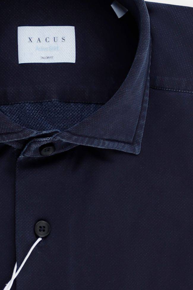 xacus Hemd Herren Xacus Regular Bügelfreie Einfarbig 86% polyamide 14% elastane kragen Französisch Lange Ärmel 50% Rabatt mit kostenlosem Versand